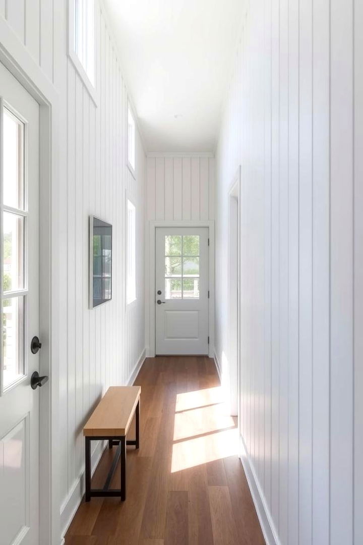 Vertical Shiplap Panels for Unique Style - 22 Shiplap Wall Ideas