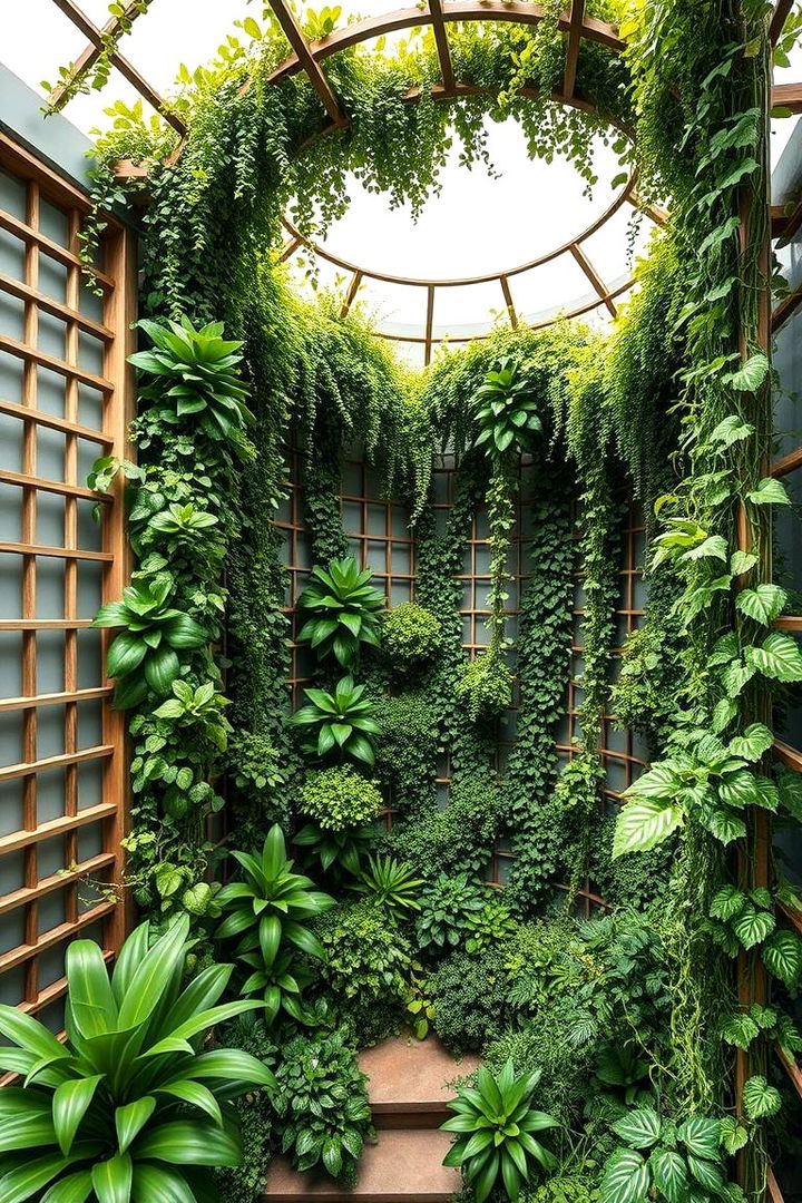 Vertical Spiral Oasis - 22 Spiral Garden Design Ideas