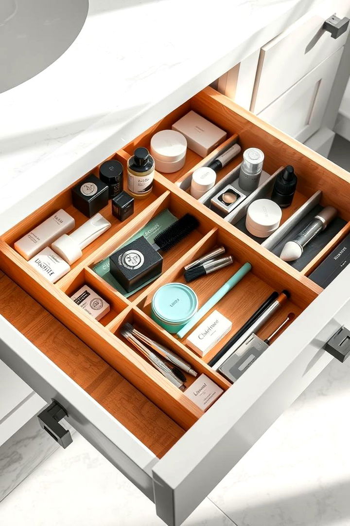 Vertical Stackable Trays - 22 Bathroom Drawer Organization Ideas