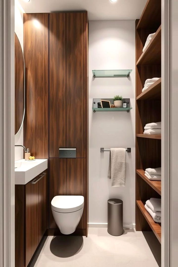 Vertical Storage Innovation - 22 Small Ensuite Design Ideas
