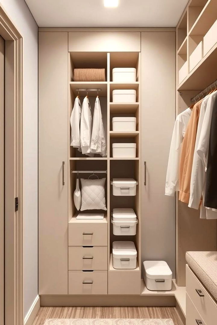 Vertical Storage Magic - 22 Small Dressing Room Ideas