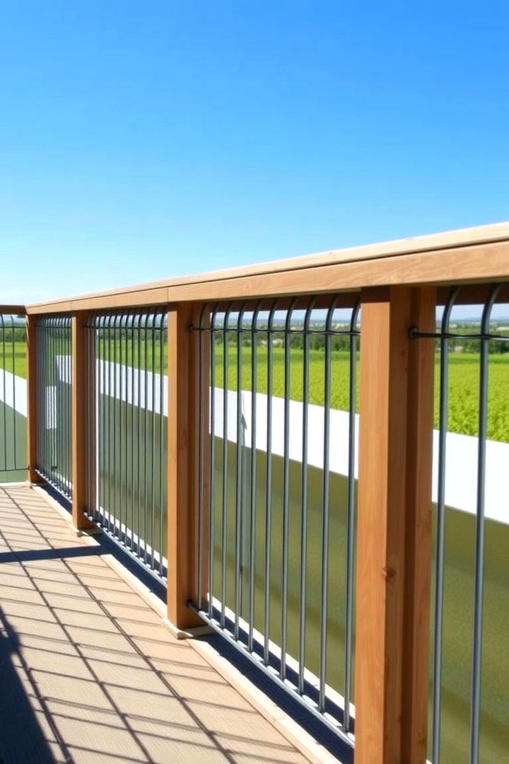 Vertical Strand Hog Wire Railing - 22 Hog Wire Deck Railing Ideas