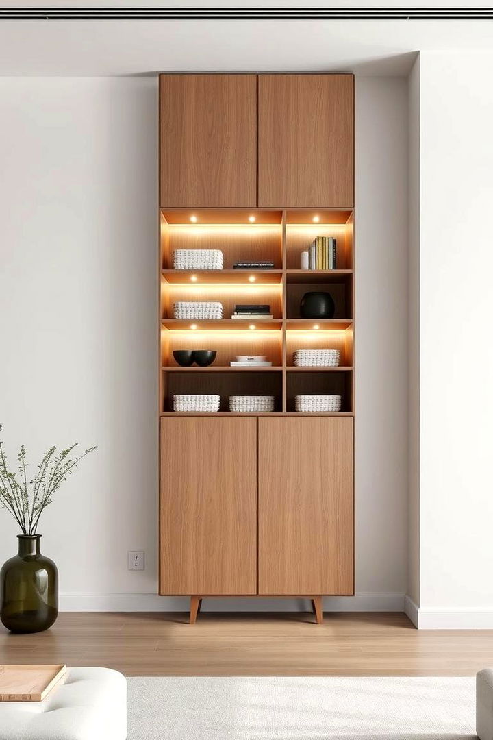 Vertical Wall Cabinets - 22 Living Room Storage Ideas