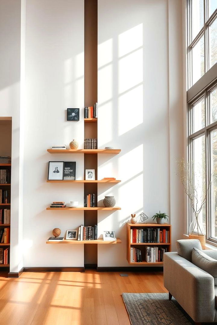 Vertical Wall Shelving - 22 Tiny House Storage Ideas