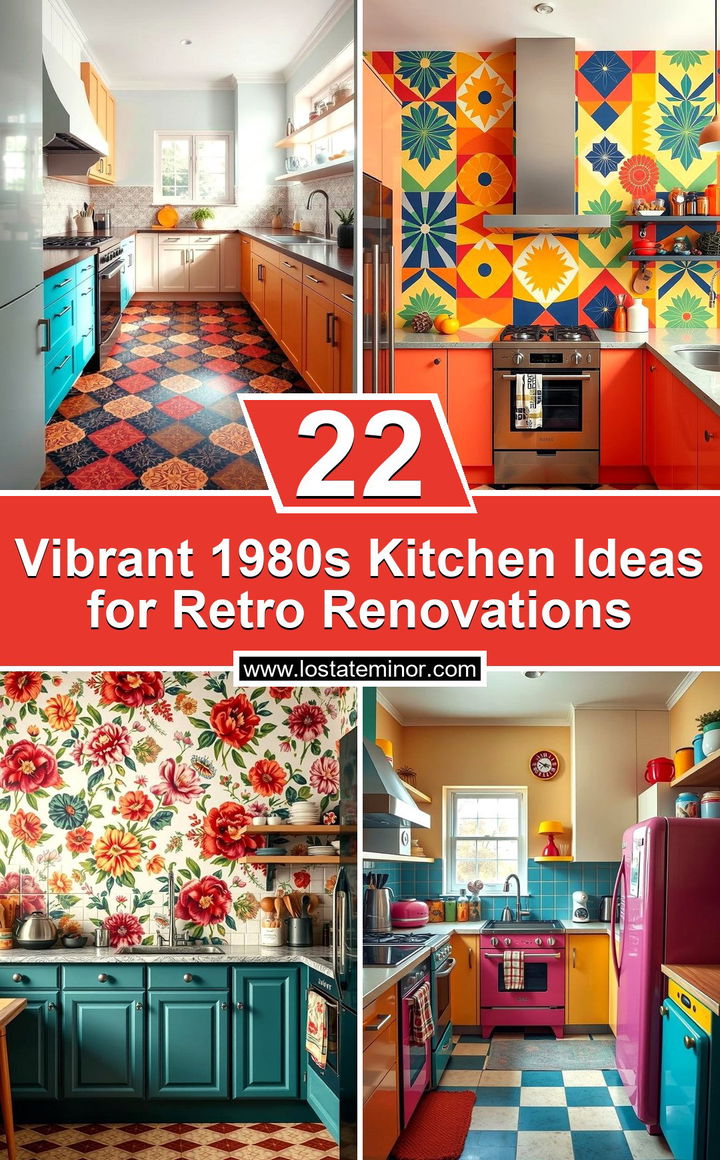 Vibrant 1980s Kitchen Ideas for Retro Renovations