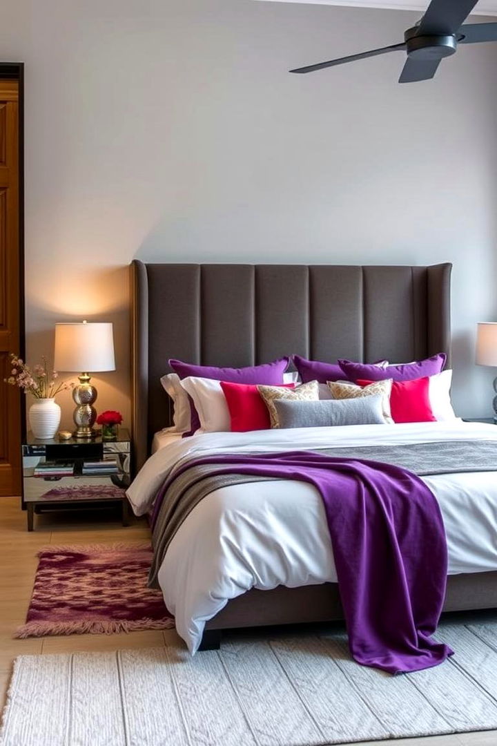 Vibrant Accent Colors - 22 Scandinavian Bedroom Ideas