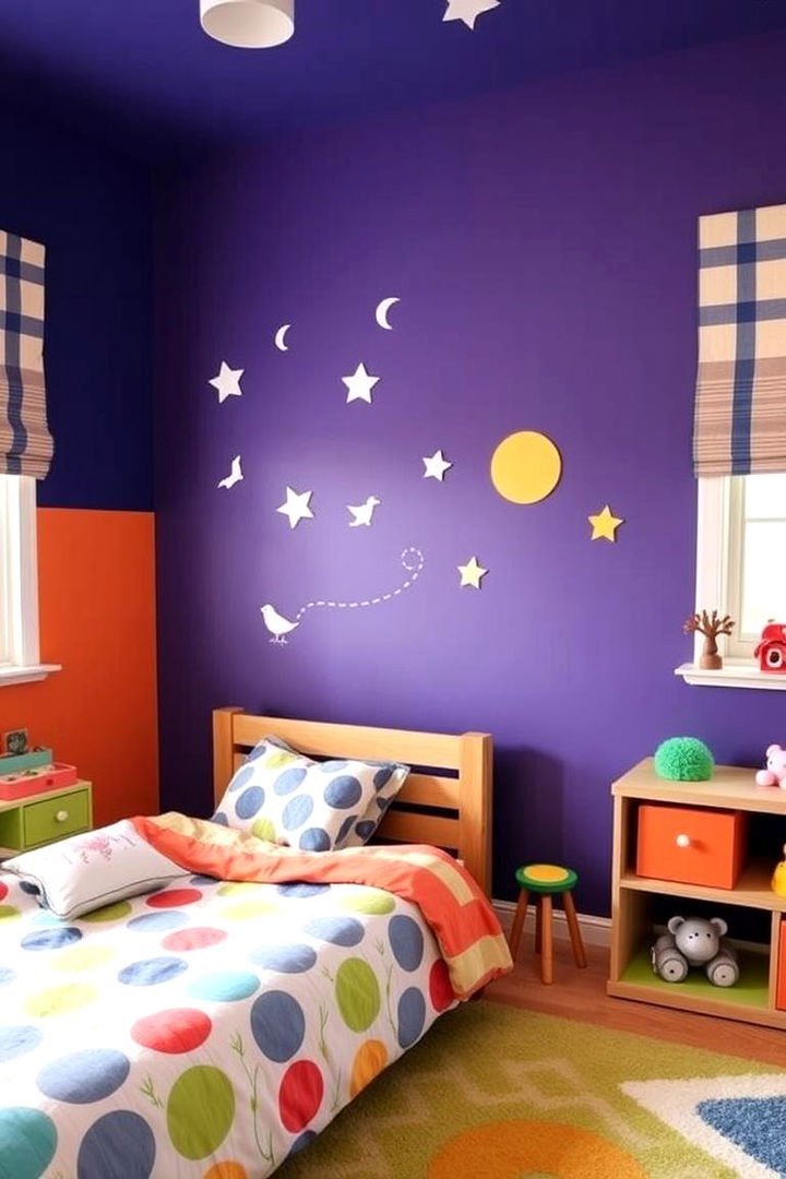 Vibrant Accent Walls - 22 Kids Room Ideas