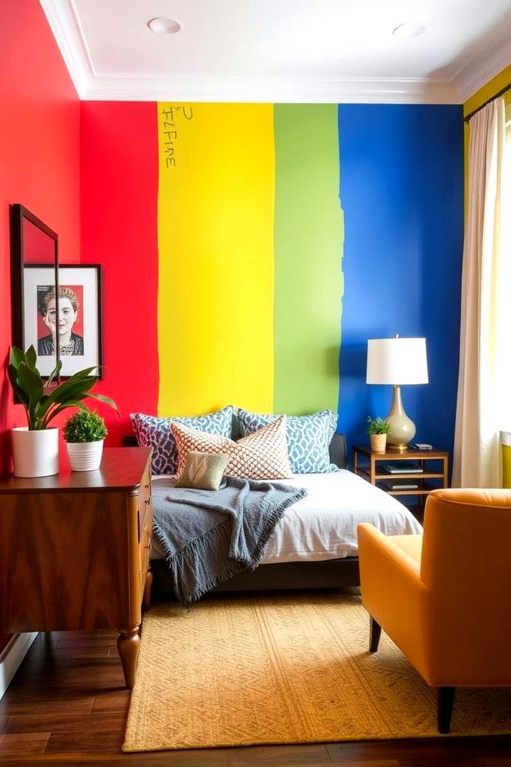 Vibrant Accent Walls - 22 Tween Bedroom Ideas