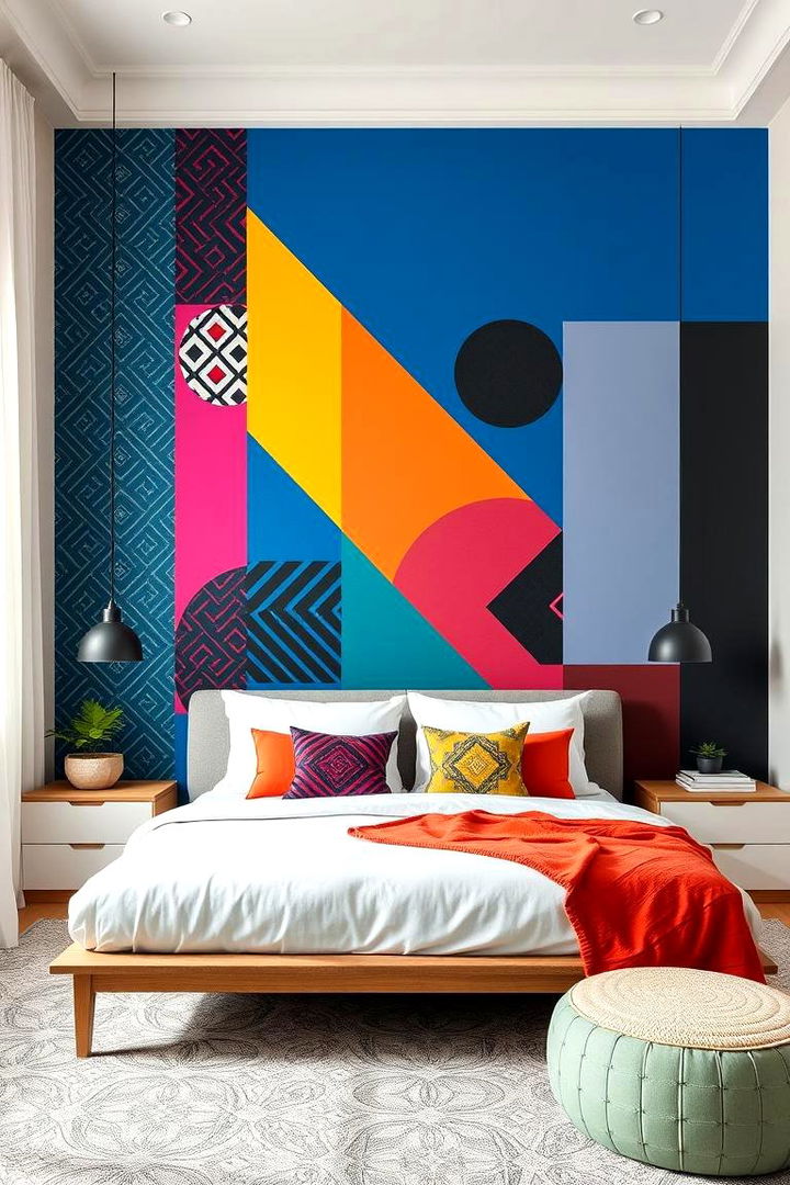 Vibrant Accent Walls - 22 Bachelor Room Ideas