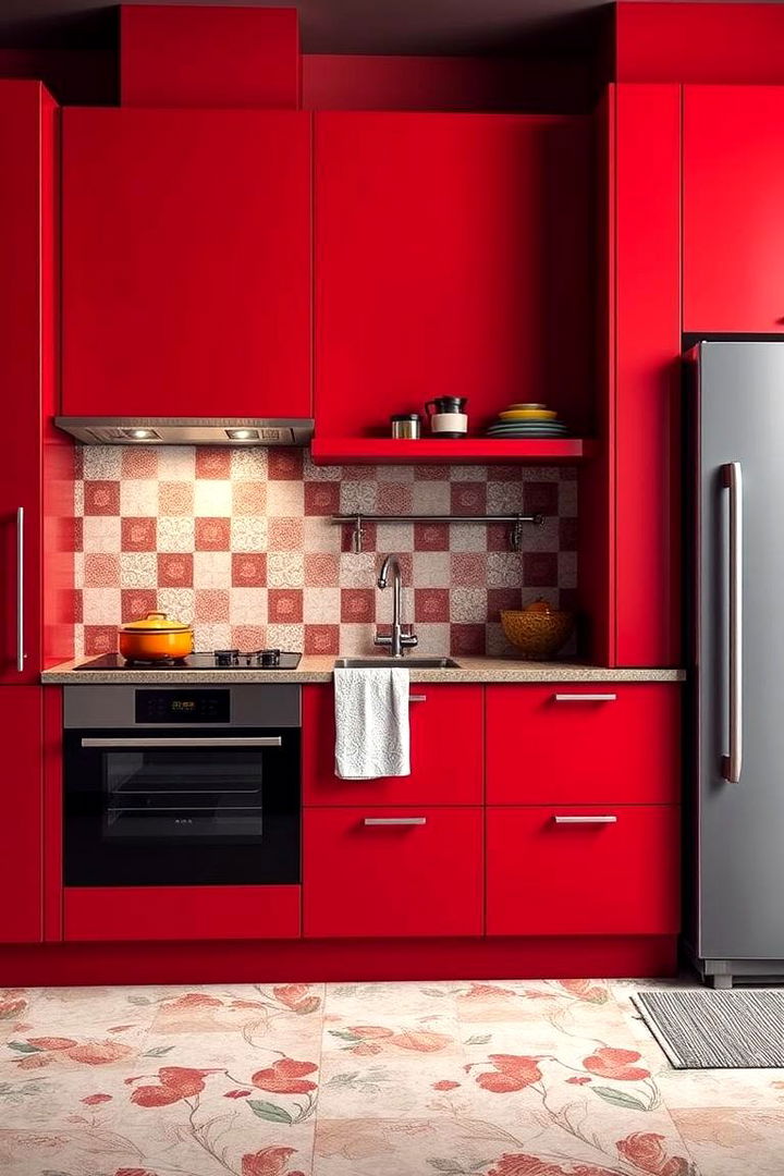 Vibrant Accents for Focal Points - 22 Red Kitchens