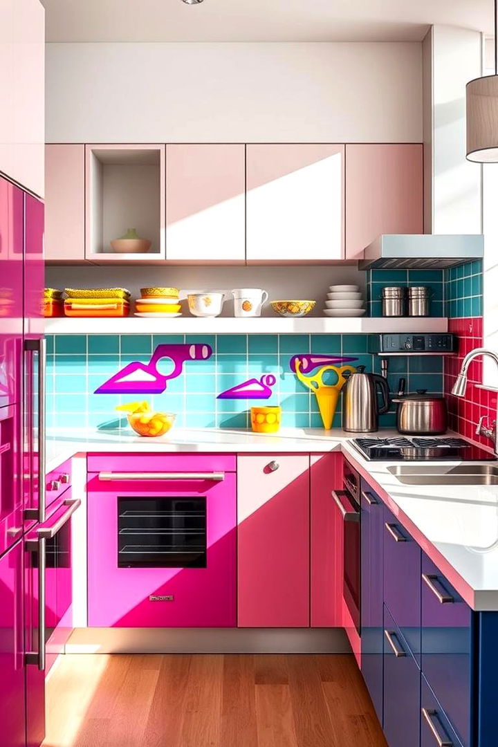 Vibrant Appliance Finishes - 22 Kitchen With Colored Appliances Ideas