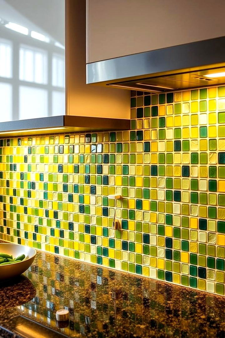 Vibrant Backsplash Brilliance - 22 Green and Yellow Kitchen Ideas