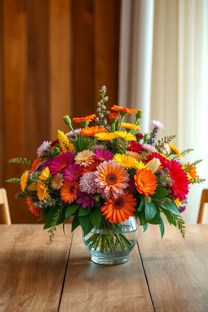 Vibrant Bloom Centerpieces - 22 Garden Wedding Ideas