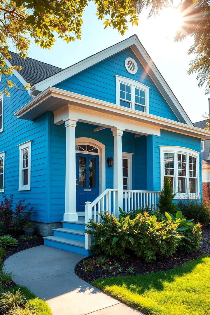 Vibrant Blue Harmony - 22 Blue Exterior House Colors