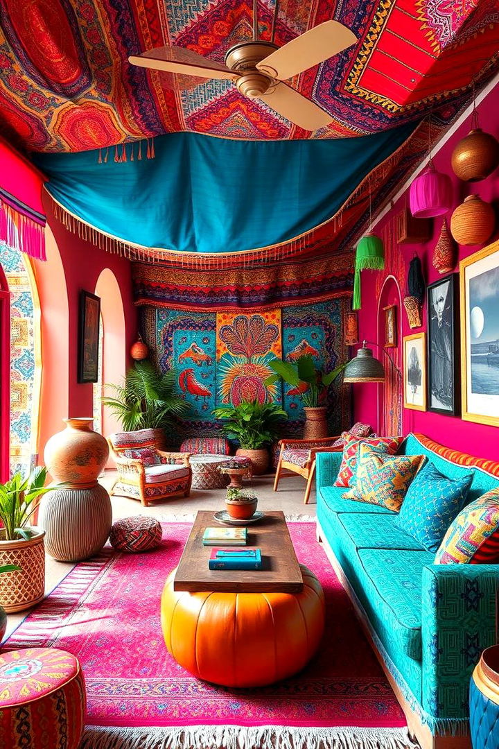 Vibrant Bohemian Escape - 22 Living Room Corner Ideas