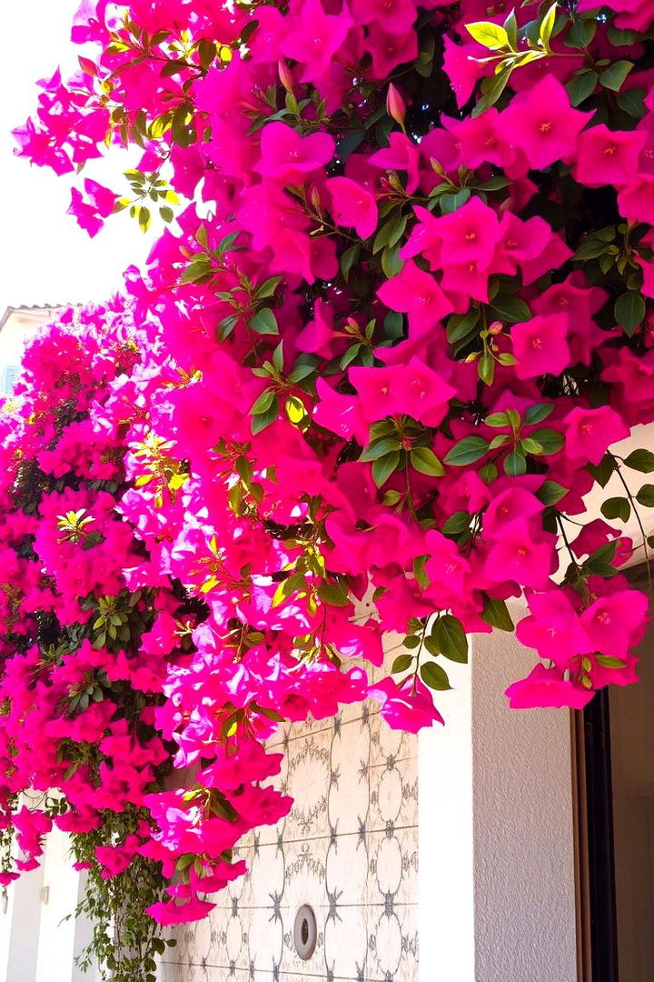 Vibrant Bougainvillea Blooms - 22 Mediterranean Garden Ideas