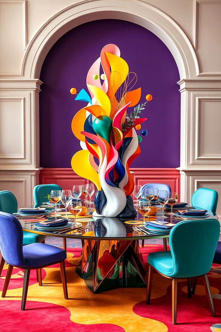 Vibrant Centerpiece Sculptures - 22 Dining Room Table Decor Ideas