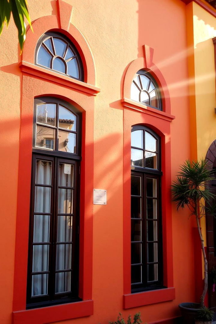 Vibrant Color Accents - 22 spanish style windows