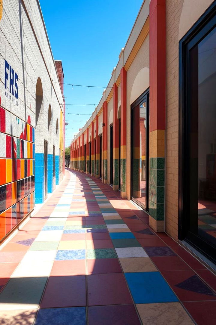 Vibrant Color Accents - 22 Front Walkway Ideas