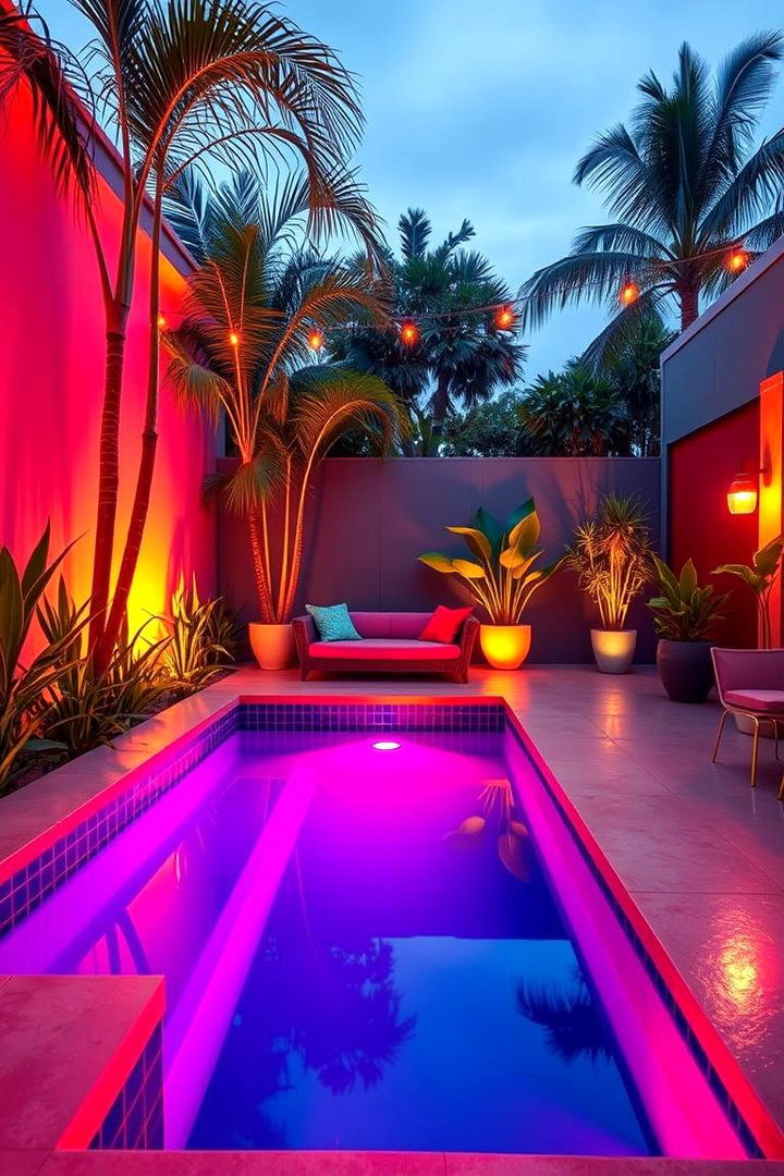 Vibrant Color Aesthetic Plunge Pool - 22 Plunge Pool Ideas