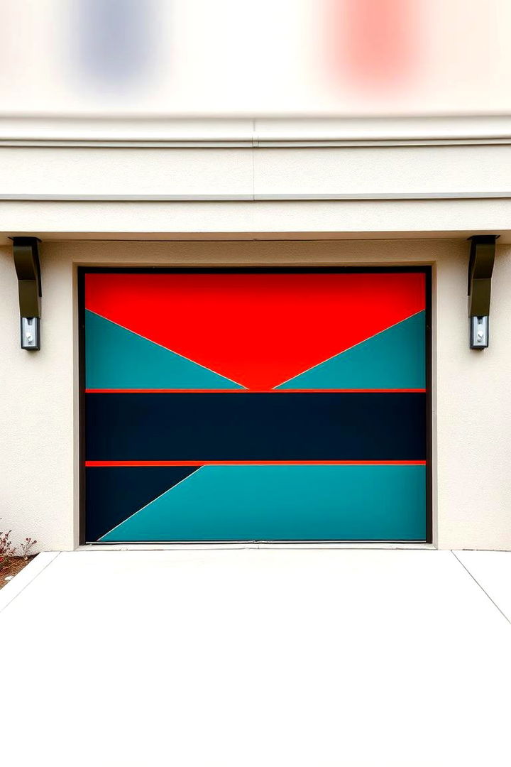 Vibrant Color Contrasts - 22 Garage Door Paint Ideas