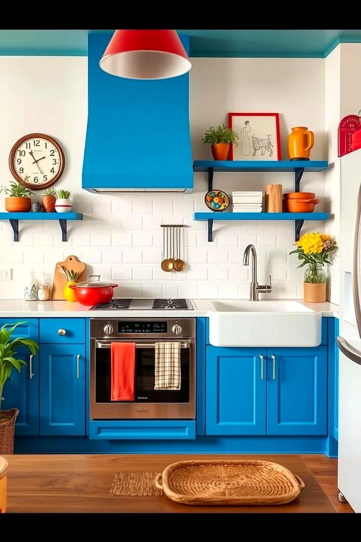 Vibrant Color Coordination - 22 Maximalist Kitchen Decor Ideas