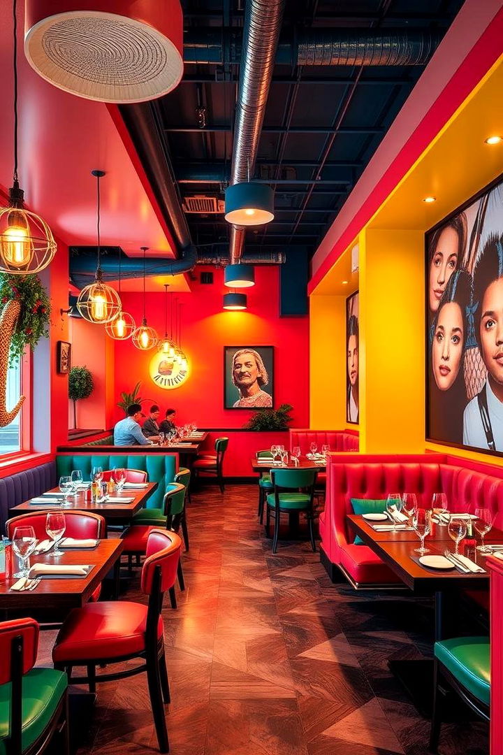 Vibrant Color Palette for Casual Appeal - 22 Casual Dining Room Ideas