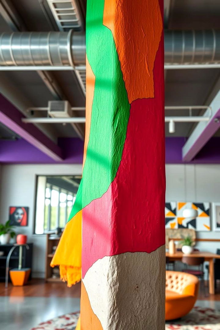 Vibrant Colored Innovations - 22 Decorative Ceiling Beam Ideas