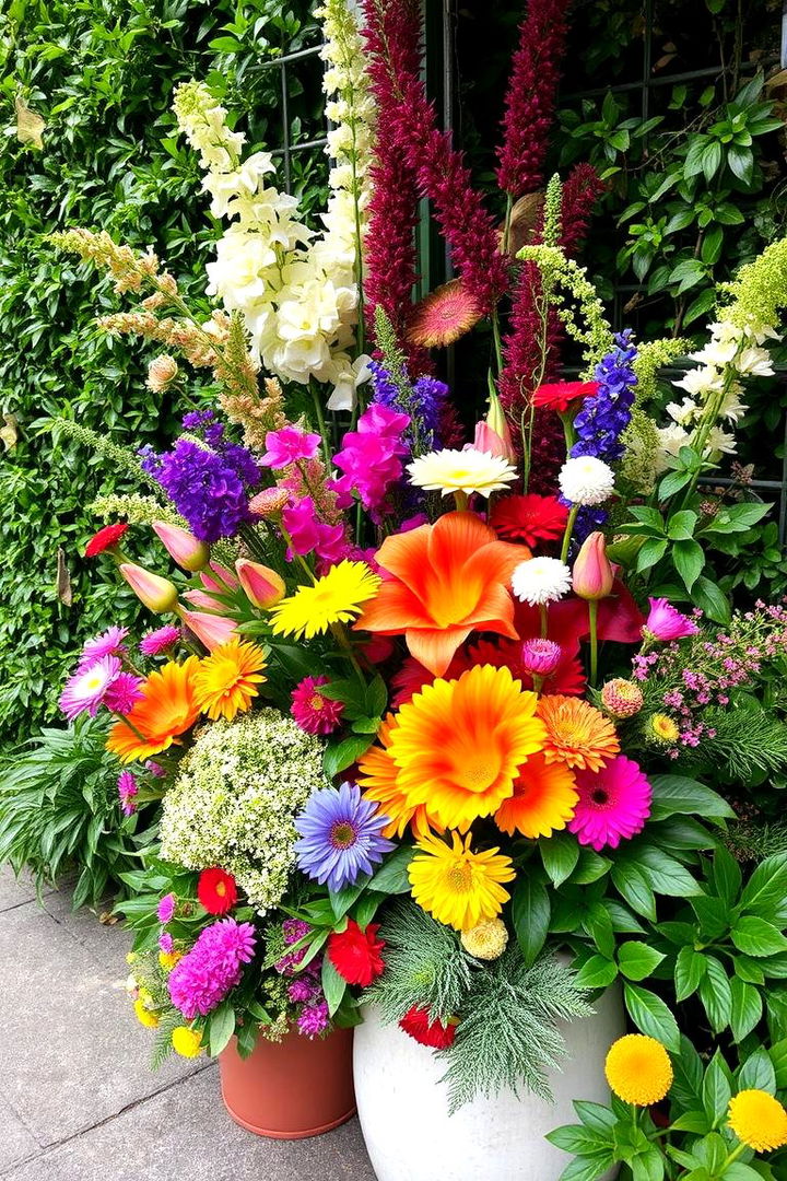 Vibrant Colorful Blooms Corner - 22 Secret Garden Ideas