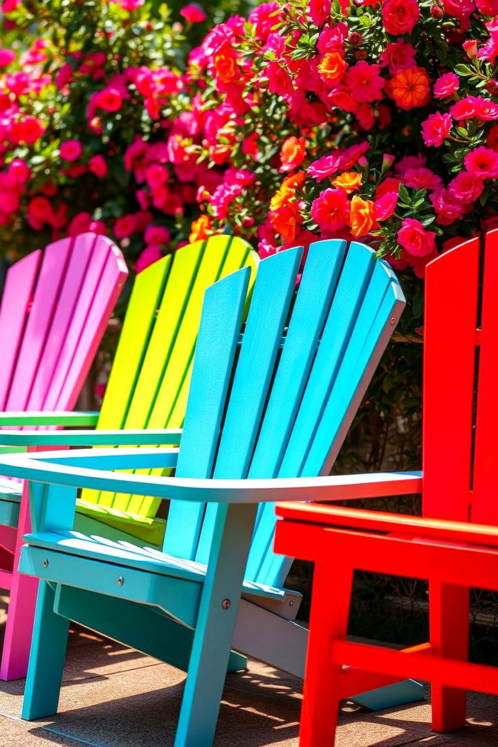 Vibrant Colorful Garden Chairs - 22 Garden Furniture Ideas