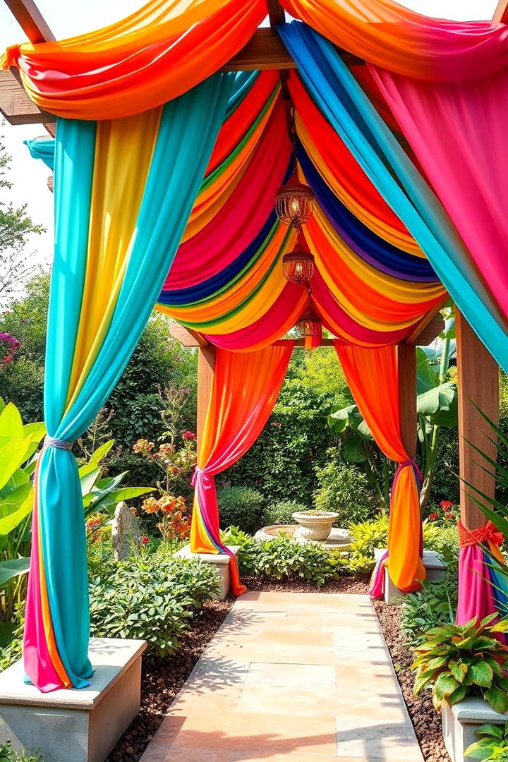 Vibrant Colorful Pergolas - 22 Outdoor Living Space Ideas