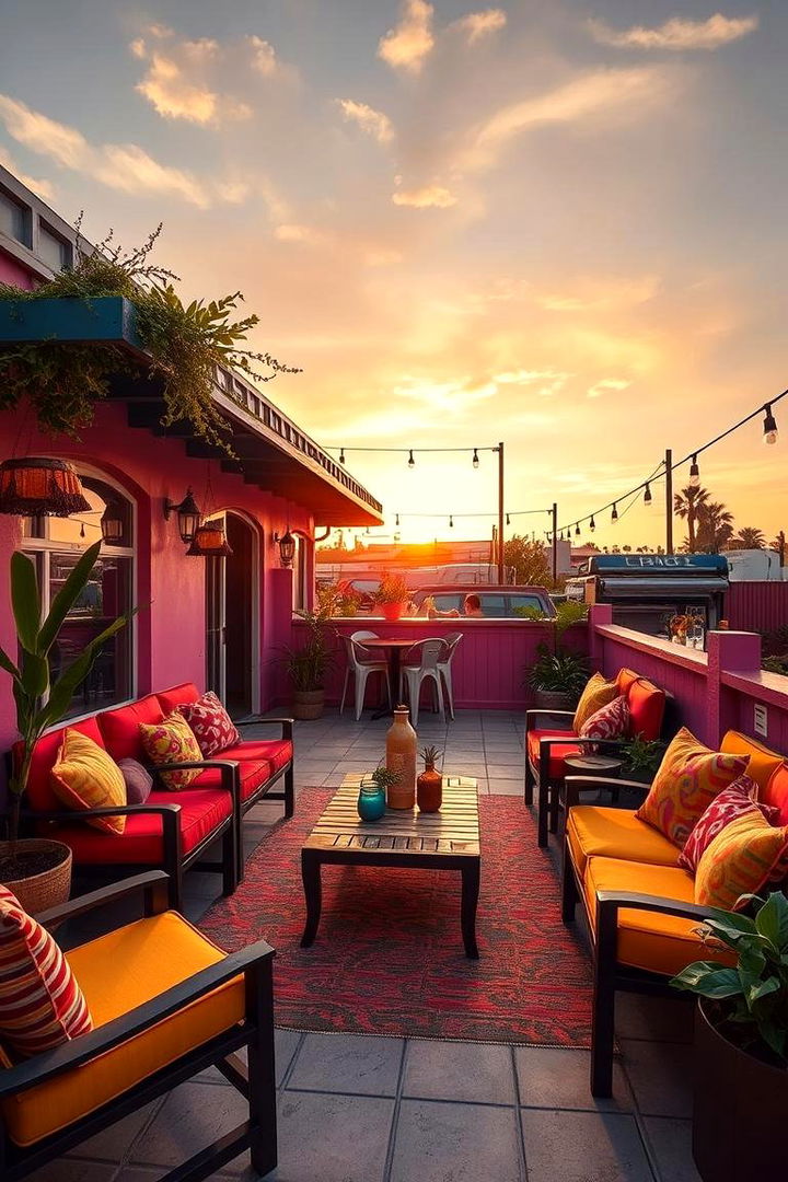 Vibrant Colorful Seating - 22 Patio Furniture Ideas