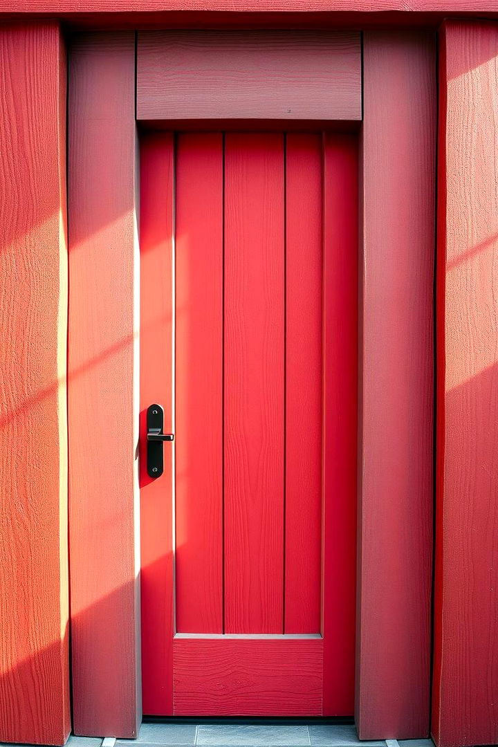 Vibrant Coral Pop - 22 Cedar Front Door Colors Ideas