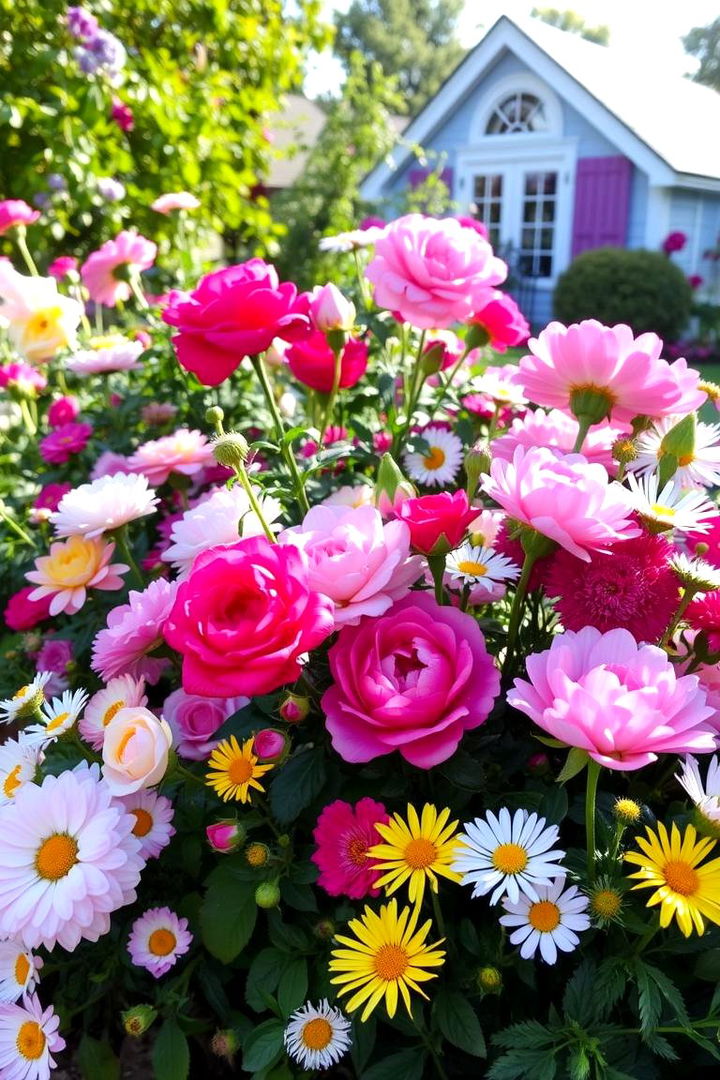 Vibrant Cottage Flower Beds - 22 Cottage Garden Ideas