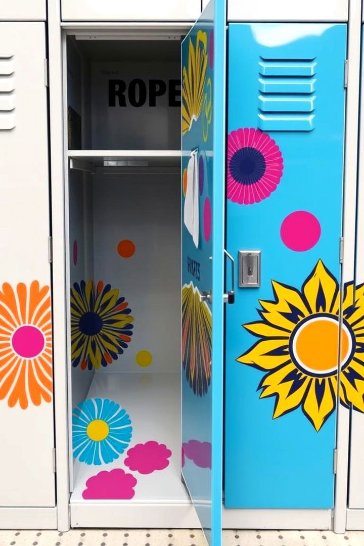 Vibrant Decal Applications - 22 Locker Decor Ideas