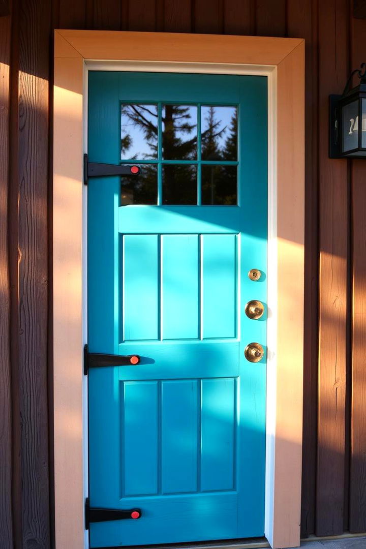 Vibrant Door Hardware - 22 Farmhouse Front Door Ideas