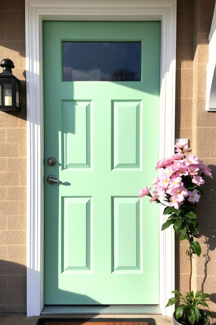 Vibrant Door Paint Makeover - 22 Spring Front Door Decor Ideas