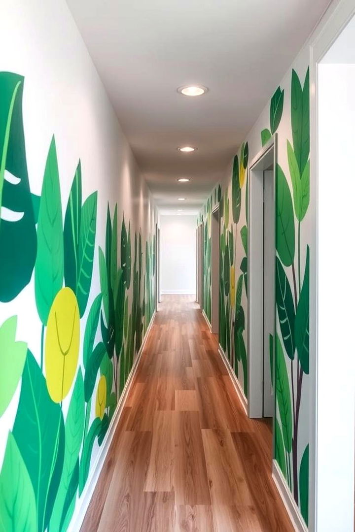 Vibrant Eco Murals - 22 Green Hallway Ideas