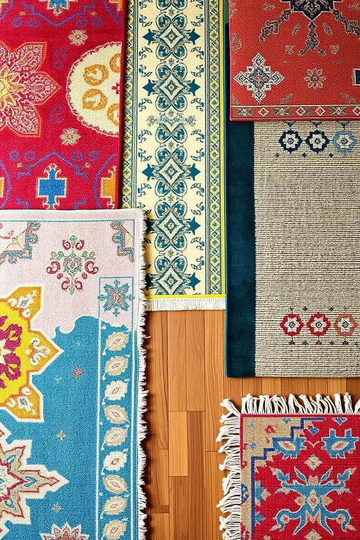 Vibrant Floor Layerings - 22 Boho Teen Bedroom Ideas