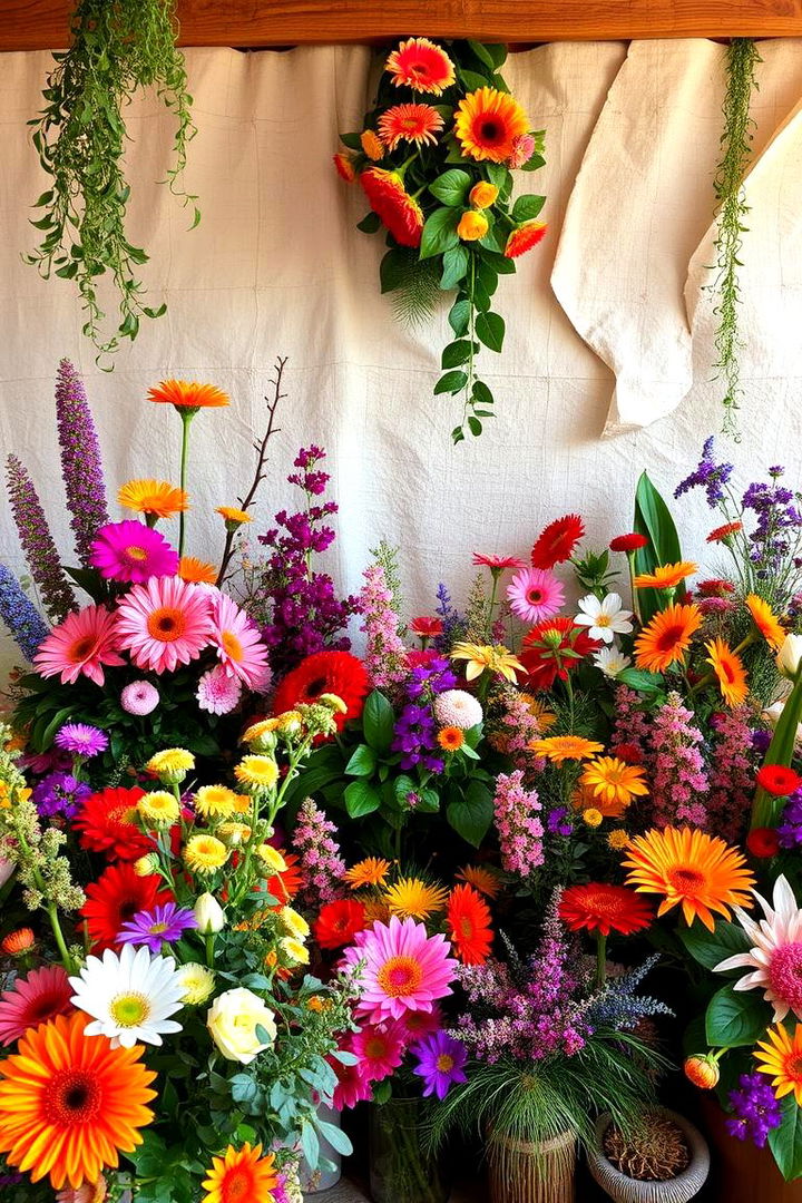 Vibrant Floral Inspiration Room - 22 Garden Room Ideas