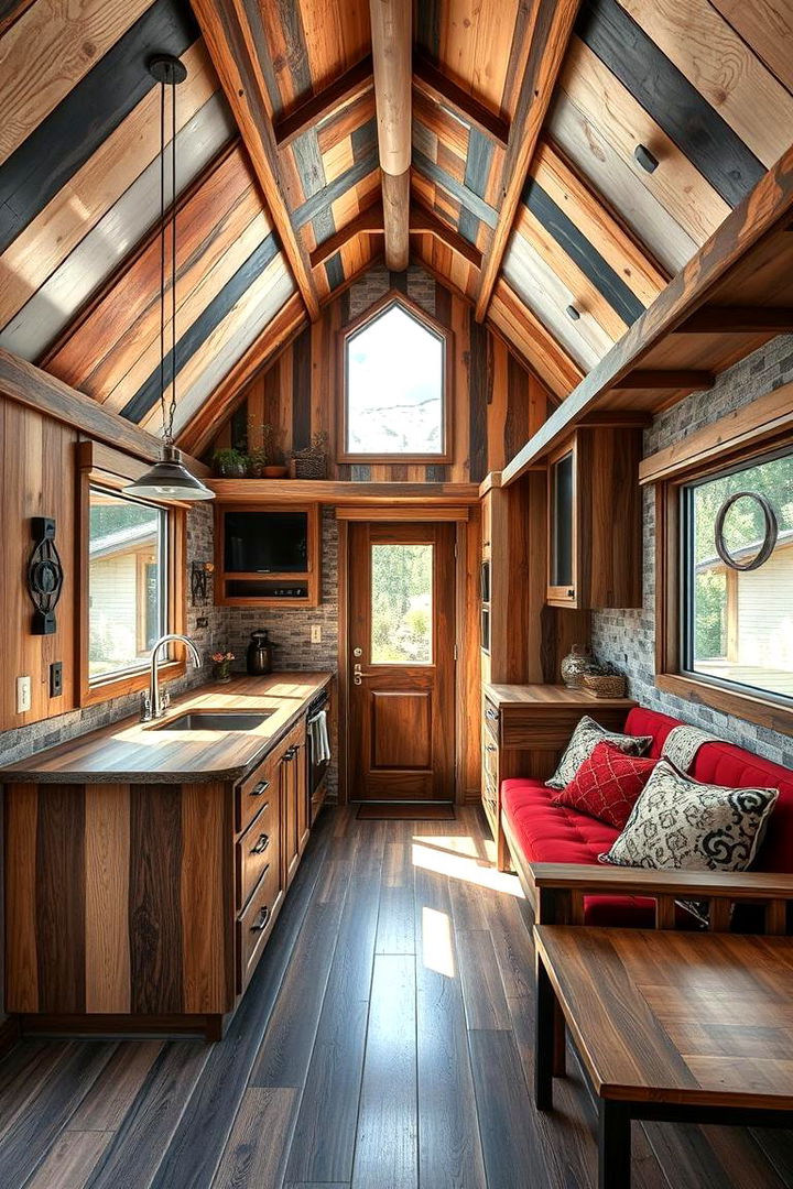 Vibrant Mixed Material Designs - 22 Mobile Home Siding Design Ideas