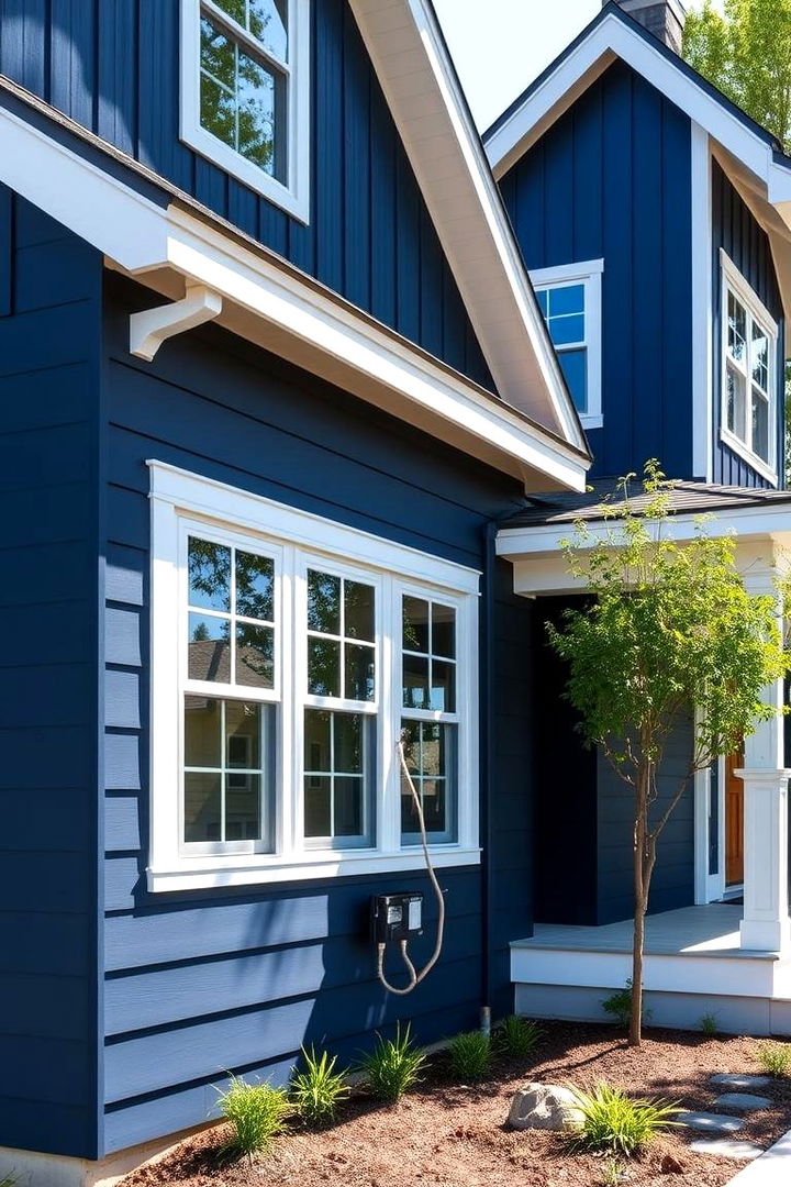 Vibrant Navy Dynamics - 22 Board and Batten Siding Colors