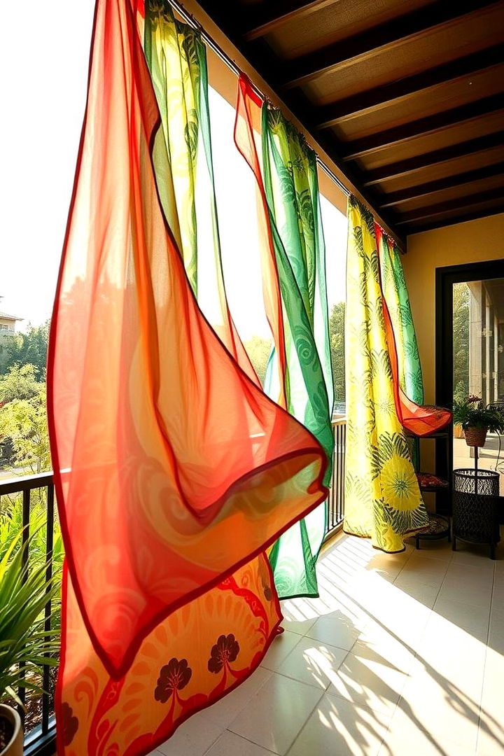 Vibrant Outdoor Curtains - 22 Outdoor Decor Ideas
