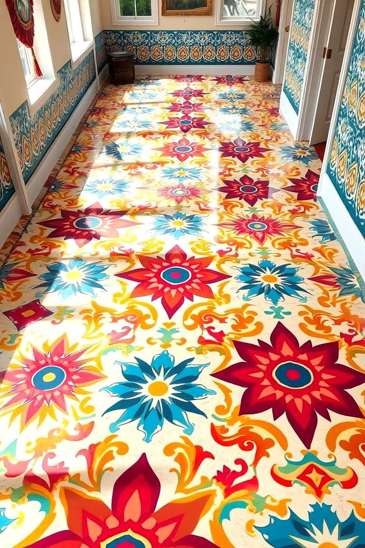Vibrant Pattern Dynamics - 22 Epoxy Floor Designs