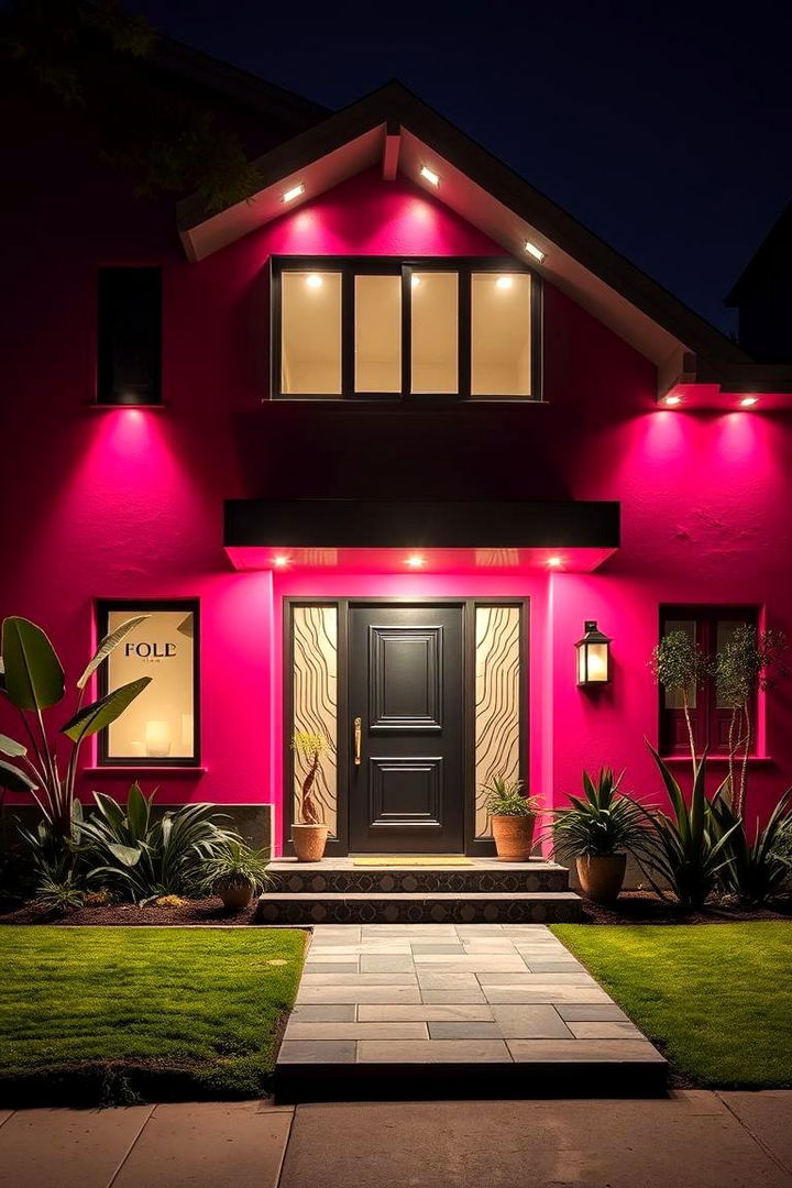 Vibrant Pink Extravaganza - 22 Pink House Exterior Ideas