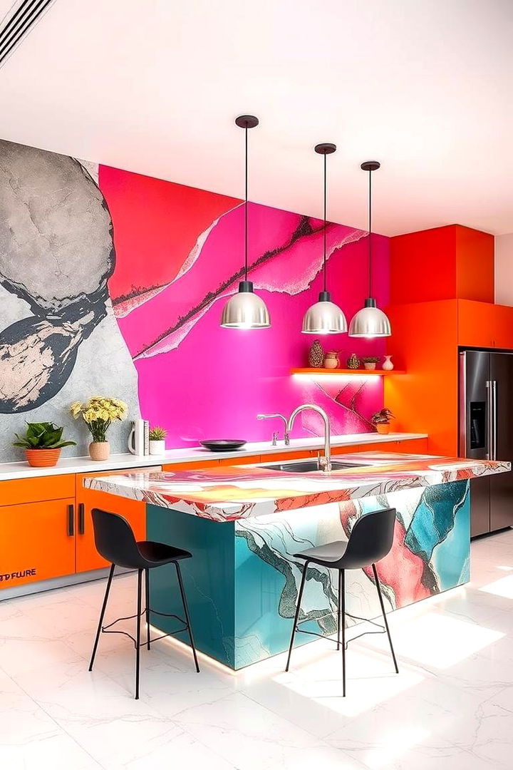 Vibrant Quartz Fusion - 22 Quartz Fireplace Surround Ideas