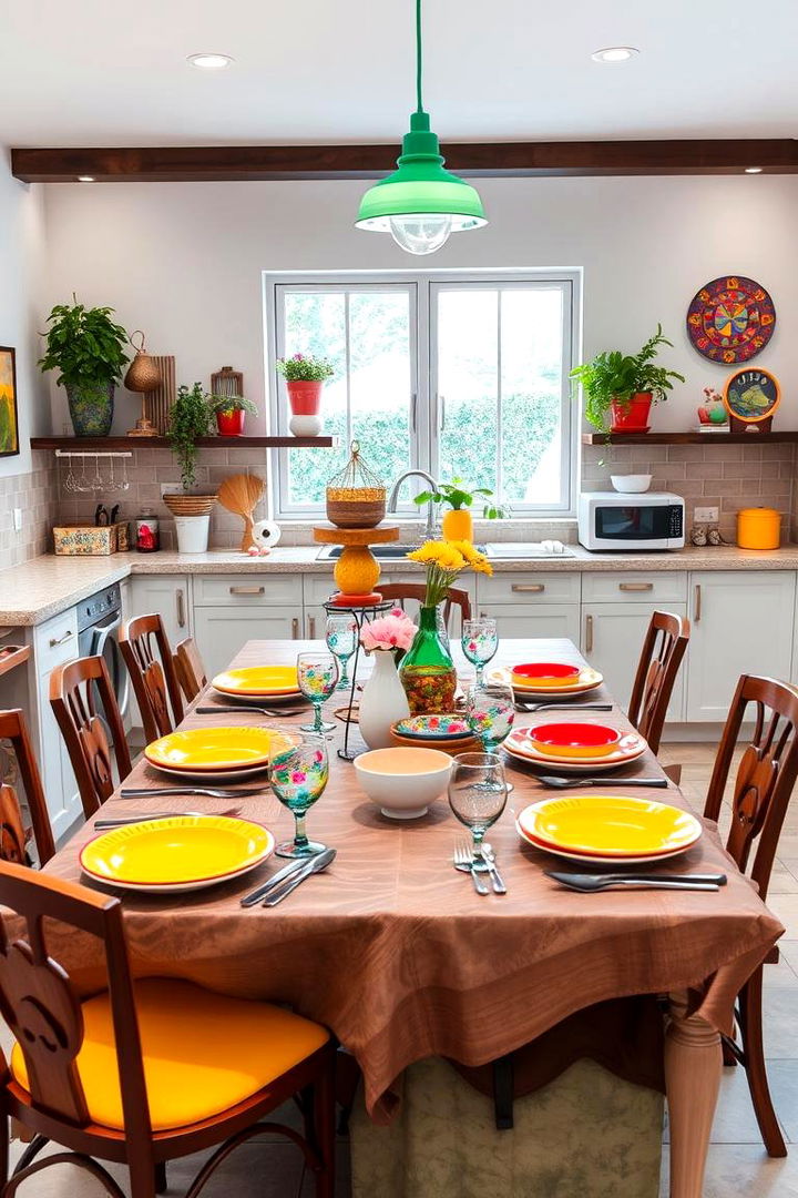 Vibrant Table Settings - 22 Summer Kitchen Ideas