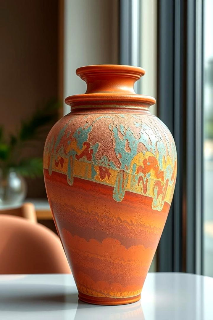 Vibrant Terracotta Vases - 22 terracotta home decor ideas