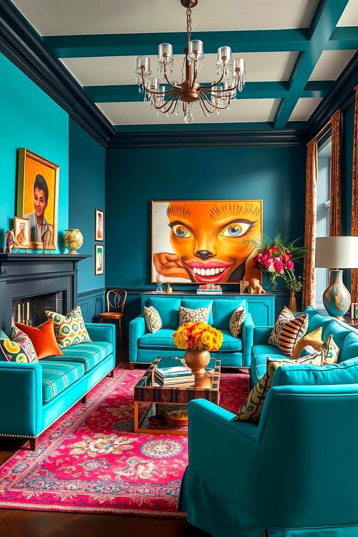 Vibrant Turquoise for Bold Statements - 22 Turquoise Bedroom Ideas