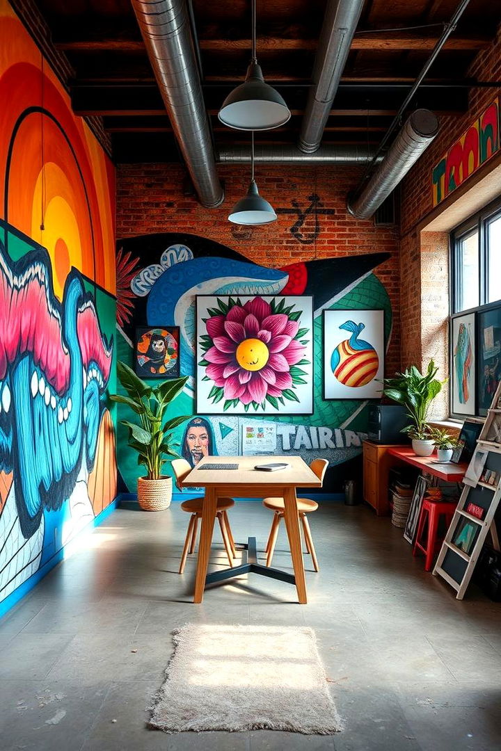 Vibrant Wall Art Alternatives - 22 Podcast Room Ideas